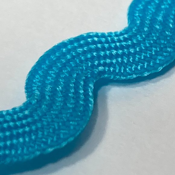 Light Blue Ric Rac Trim Ribbon Offray 12 Rolls Craft Scrapbook Card Making Gifts - Picture 13 of 15